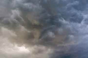 Fototapeta na wymiar Ominous Grey Storm Clouds
