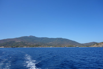Fototapeta na wymiar Marina di Campo in Elba Island