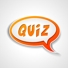 quiz speech bubble