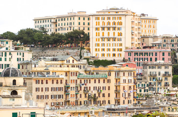 Fototapeta premium beautiful buildings on the hills / old town