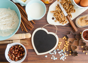 Zutaten zur Weihnachtsbaeckerei