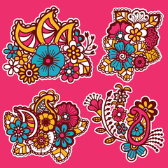 Mehndi design. Patterns.