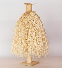 Traditional Georgian Christian Orthodox Christmas tree Chichilaki made from dried hazelnut or walnut branches that are shaved to form a small coniferous tree that resemble St. Basil’s or Santa's beard