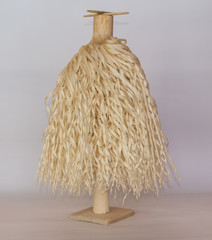 Traditional Georgian Christian Orthodox Christmas tree Chichilaki made from dried hazelnut or walnut branches that are shaved to form a small coniferous tree that resemble St. Basil’s or Santa's beard