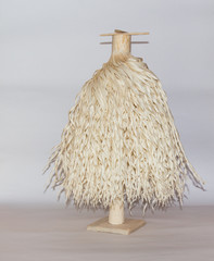Traditional Georgian Christian Orthodox Christmas tree Chichilaki made from dried hazelnut or walnut branches that are shaved to form a small coniferous tree that resemble St. Basil’s or Santa's beard