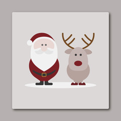 Santa and reindeer
