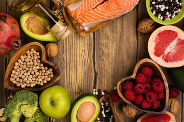 Healthy food or paleo diet concept