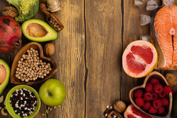 Healthy food or paleo diet concept