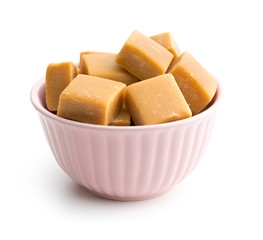 Sweet caramel candies.