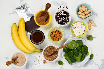 Food rich of magnesium