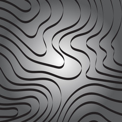 Abstract Curve Ribbon Line on Gray Background