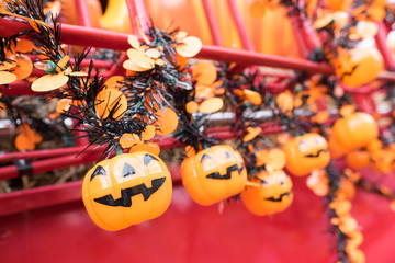 Halloween pumpkins.