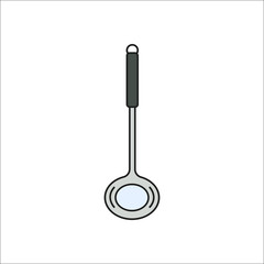 Kitchen scoop symbol flat, colorful icon on background