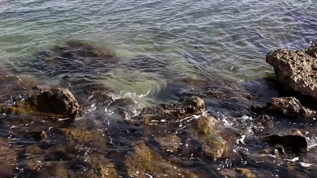 Cala en la costa de l'Ampolla, Catalu&ntilde;a (Espa&ntilde;a)