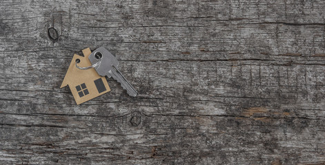Symbol of the house with silver key