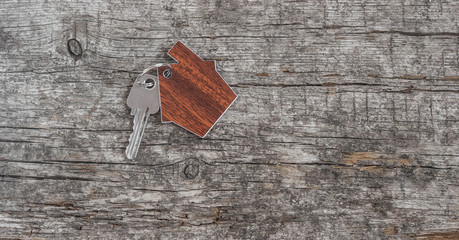 Symbol of the house with silver key