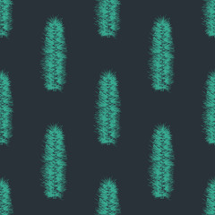 Seamless pattern with hand drawn pine fir branches