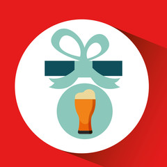 gift father day with cold beer vector illustration esp 10