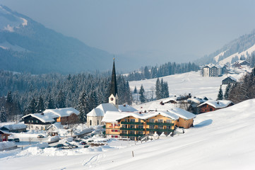 Alpenpanorama im Winter