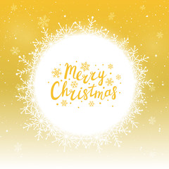 Snowflakes round frame for Your design 