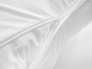 Dust mites pillow cover in bedroom