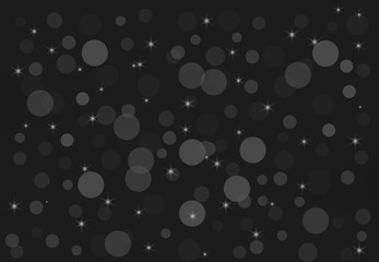 New Year and Christmas background - black for layers
