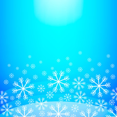 Fototapeta na wymiar Abstract Christmas background with snowflakes .