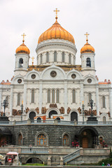 Fototapeta na wymiar Храм Христа Спасителя, православная церковь в Москве, Россия