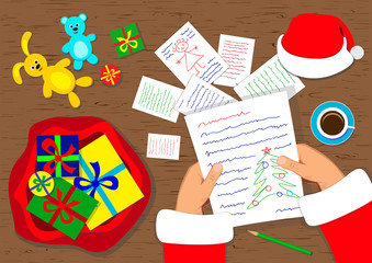 Santa Claus and letter