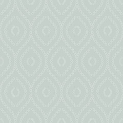 Seamless ornament. Modern geometric pattern with repeating elements. Light blue and white pattern