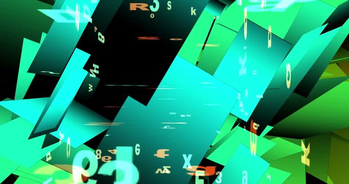 Digital Animation of Letters and Numbers