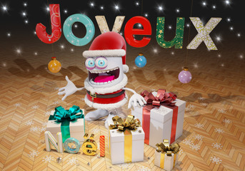 Merry Christmas, 3d rendering