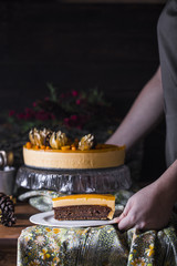 Cake of sea buckthorn