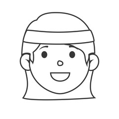 tennis player character icon vector illustration design
