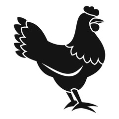 Hen icon. Simple illustration of hen vector icon for web design