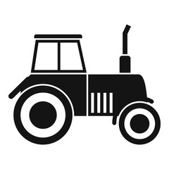 Tractor icon. Simple illustration of tractor vector icon for web design