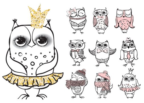 Cute fashion owls