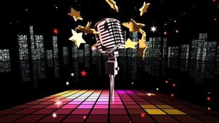 Background of opening for music  festival, competition, show, karaoke, interview, concert. OP for editing.  Announcement, name, title, text, logo