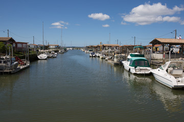 Fototapeta na wymiar harbor of small coastal village in France