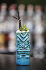 Fresh Cocktail on bar desk