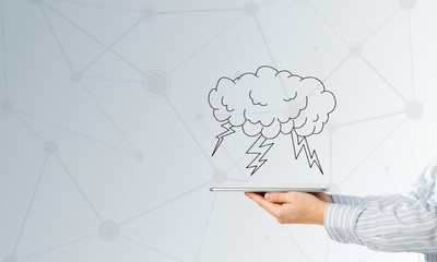 Cloud computing concept
