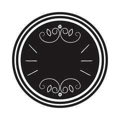 elegant frame drawing isolated icon vector illustration design