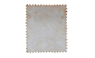 Fototapeta premium Set of post stamps reverse side isolated.