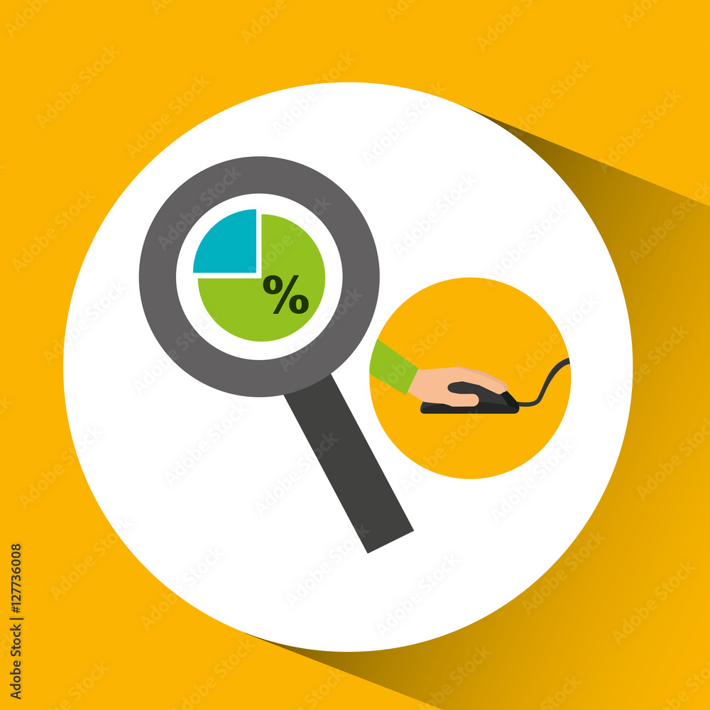 Poster development app technology chart search vector illustration eps 10