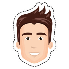 businessman character avatar icon vector illustration design