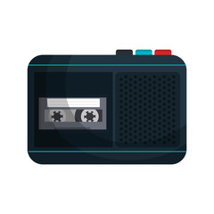 radio recorder breaking news vector illustration design