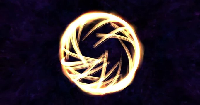 Digital Animation of a mystic Light