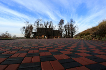 Kościół drewniany w Truskolasach XVIII w. Polska. © Stanisław Błachowicz