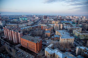 Voronezh. Cityscape view from the roof of Sunny Olympus