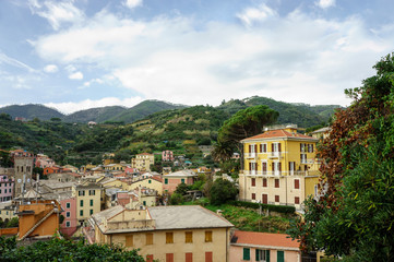 Fototapeta na wymiar The Cinque Terre: five villages: Monterosso al Mare, Vernazza, Corniglia, Manarola, and Riomaggiore